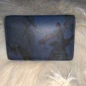 Jack Spade Dot Camo Leather Wallet/Card Holder